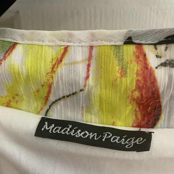 Madison Paige Sleeveless Sheer Shell/Lined Sz M - Picture 4 of 9